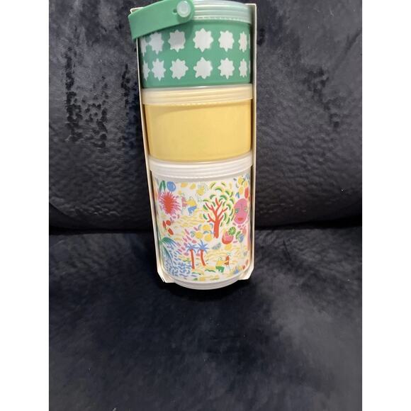 Roller Rabbit x Target 3-Container Snackle Stack NEW IN HAND Stackable BPA Free - Picture 4 of 8